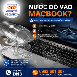 MacBook bị đổ nước vào bàn phím
