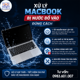 MacBook Bị Nước Đổ Vào