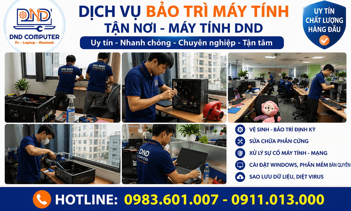 Bảo Tr&igrave; M&aacute;y T&iacute;nh Chuy&ecirc;n Nghiệp &ndash; Giải Ph&aacute;p Tối Ưu Hiệu Suất M&aacute;y T&iacute;nh