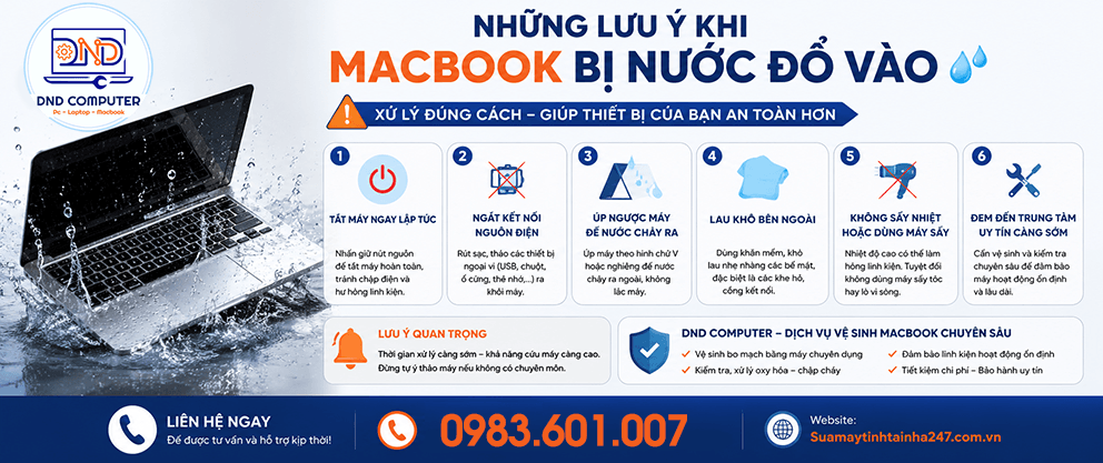 Macbook bị đổ nước v&agrave;o b&agrave;n ph&iacute;m