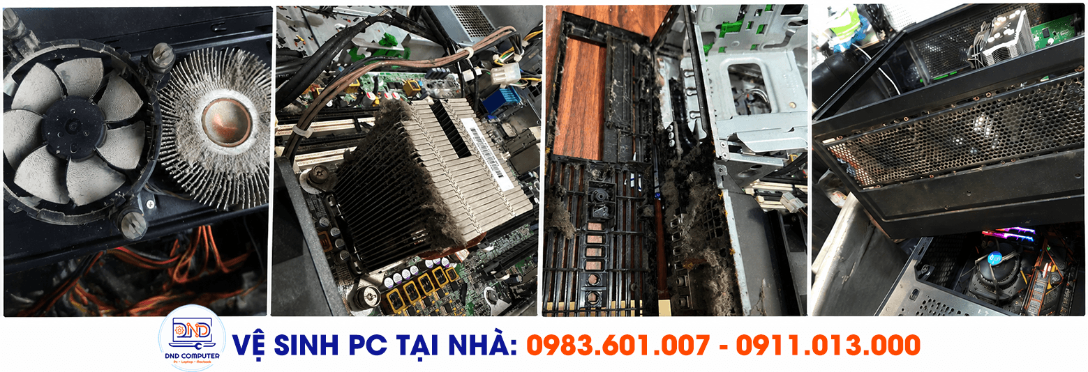 pc kêu to bất thường do bụi bẩn