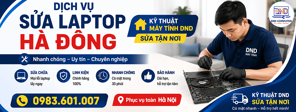 Dịch vụ sửa laptop H&agrave; Đ&ocirc;ng