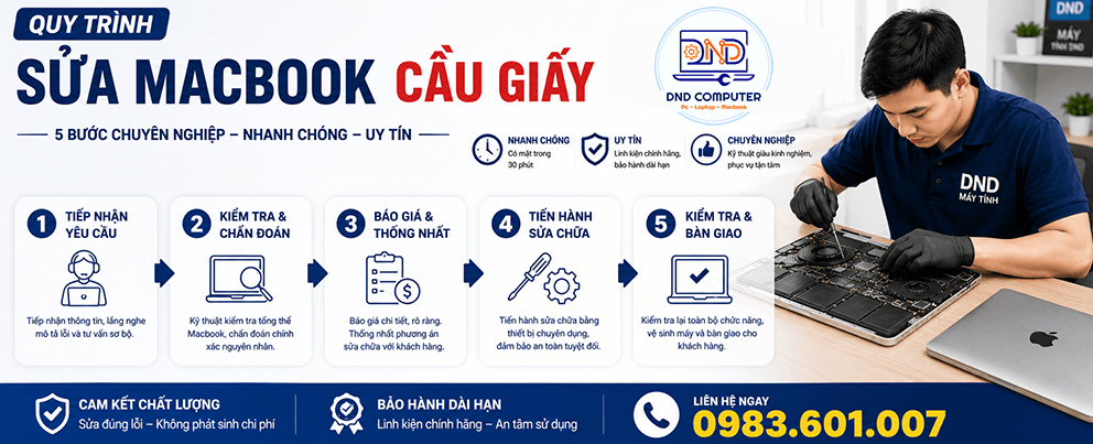 Sửa Macbook Cầu Giấy