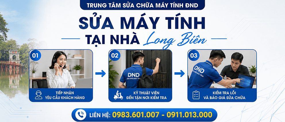 Sửa máy tính tại nhà Long Biên