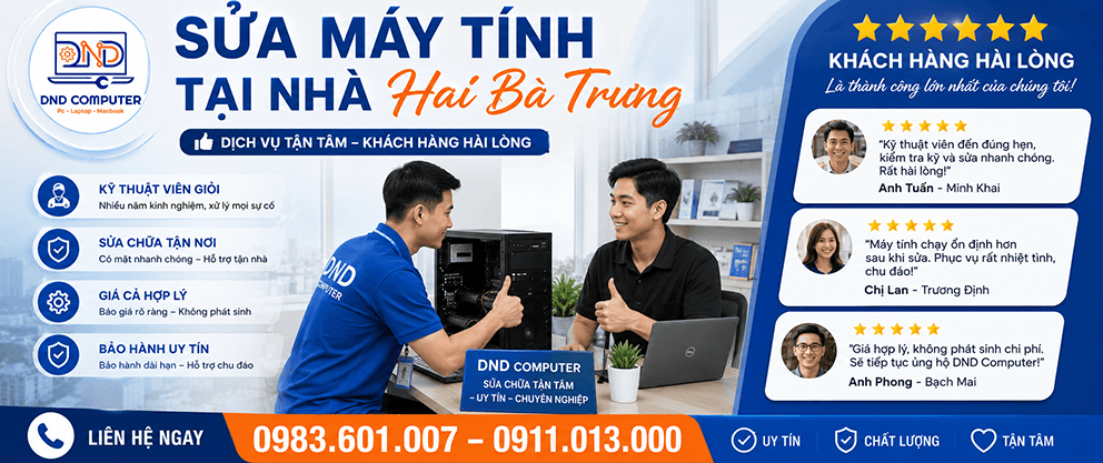 Sửa m&aacute;y t&iacute;nh tại nh&agrave; Hai Ba Trưng