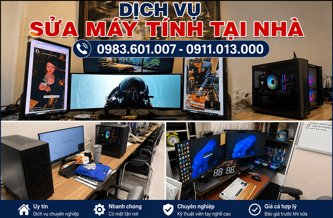 Dịch vụ sửa m&aacute;y t&iacute;nh tại nh&agrave;