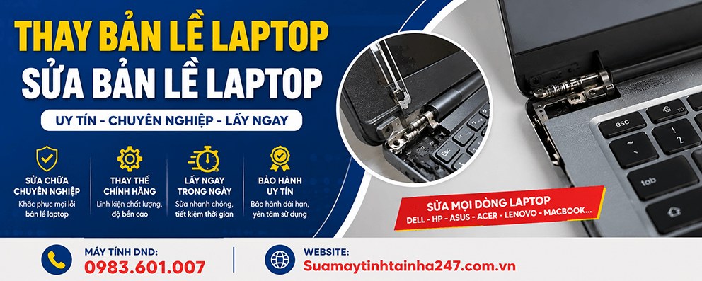 Thay bản lề laptop, sửa bản lề laptop