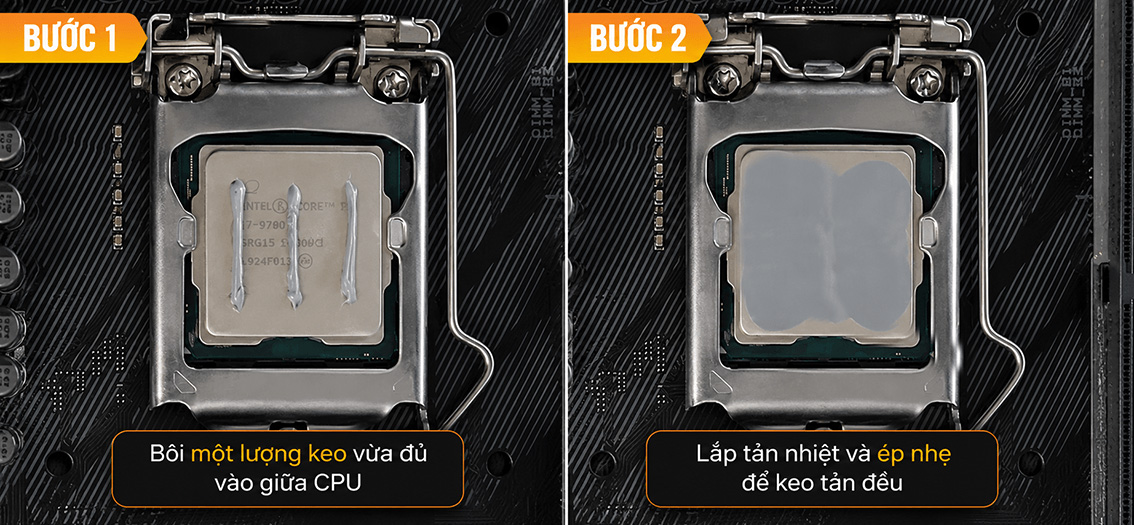 C&aacute;ch tra keo tản nhiệt CPU chuẩn v&agrave; hiệu quả tại nh&agrave;