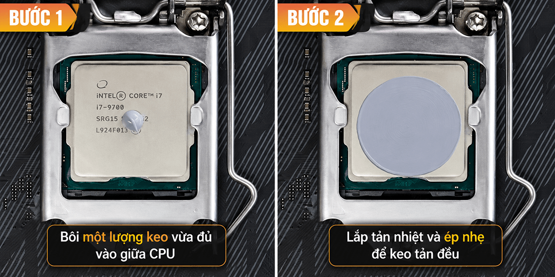 C&aacute;ch tra keo tản nhiệt CPU chuẩn v&agrave; hiệu quả tại nh&agrave;