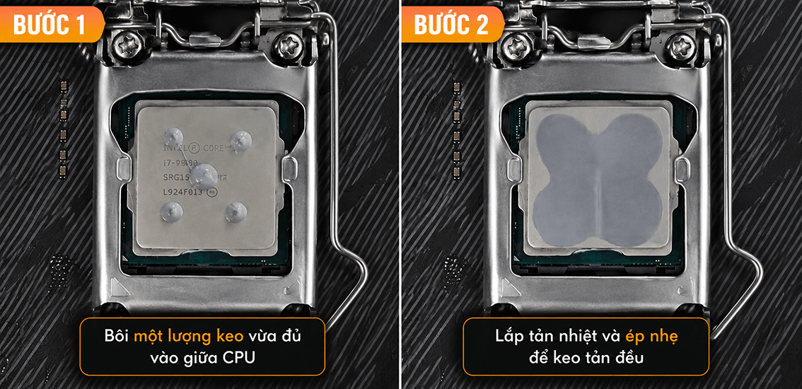 C&aacute;ch tra keo tản nhiệt CPU chuẩn v&agrave; hiệu quả tại nh&agrave;