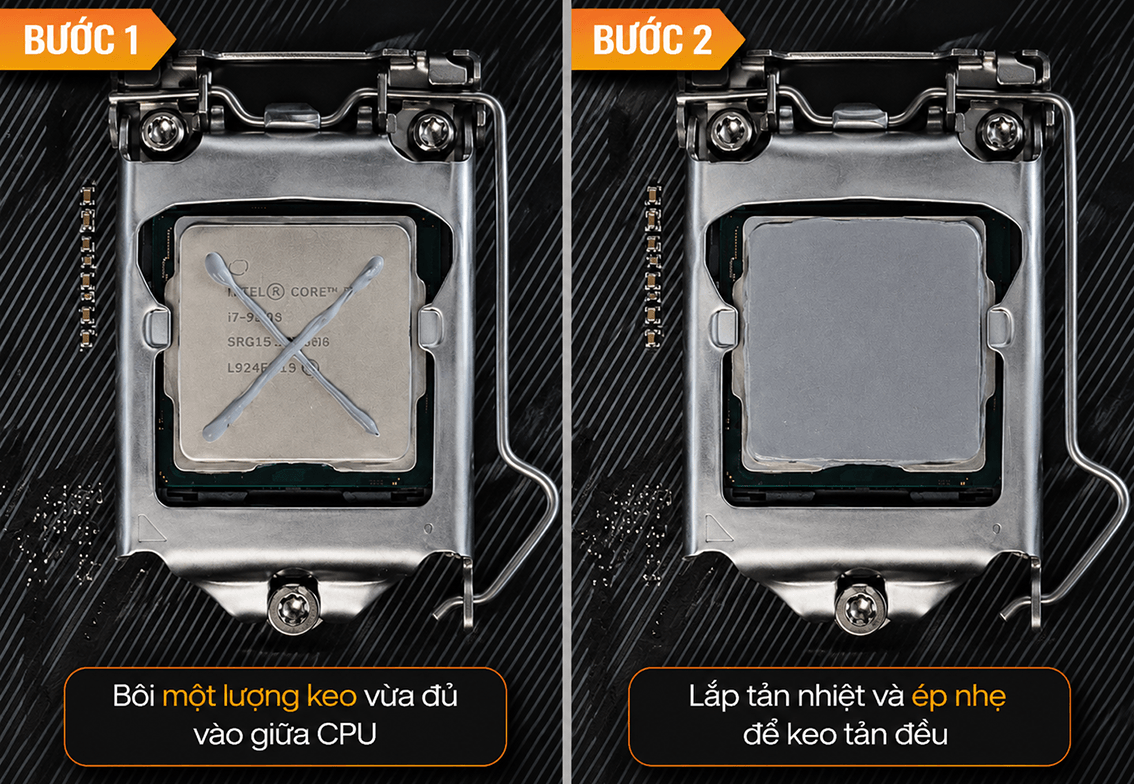 C&aacute;ch tra keo tản nhiệt CPU chuẩn v&agrave; hiệu quả tại nh&agrave;