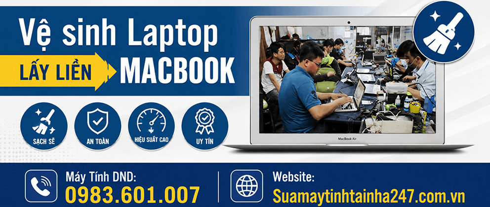 Dịch vụ vệ sinh Macbook tại nhà Hà Nội