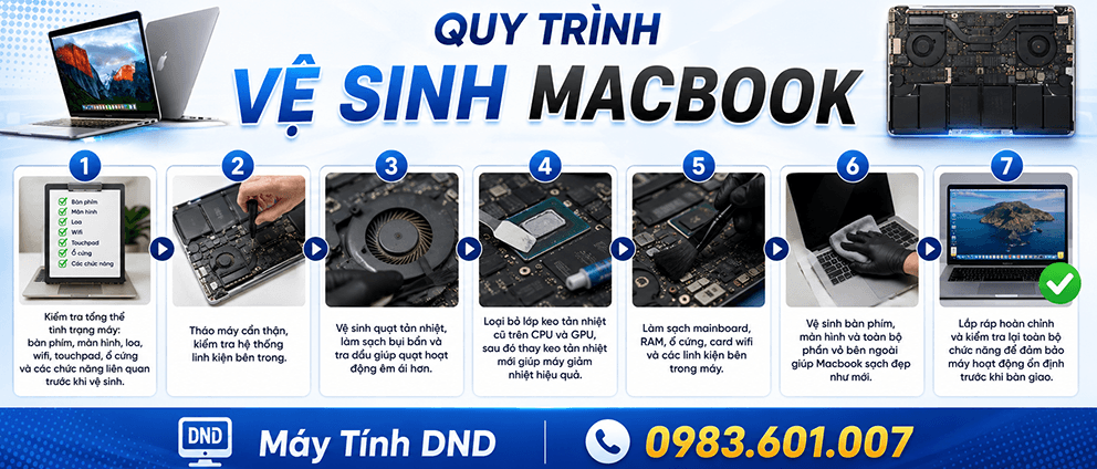 Dịch vụ vệ sinh Macbook tại nhà Hà Nội