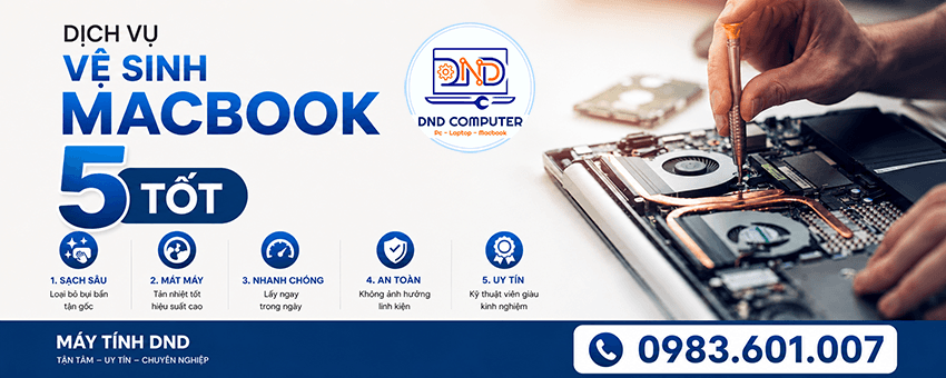 Dịch vụ vệ sinh Macbook