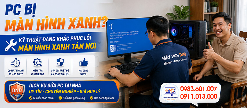 Dịch vụ sửa Pc bị màn hình xanh