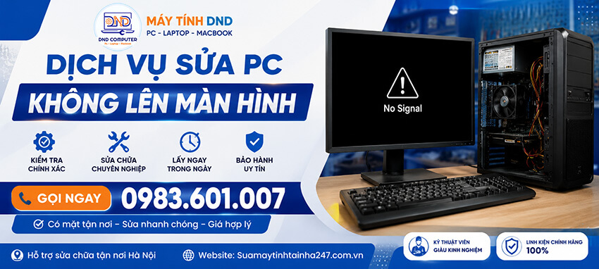 Dihcj vụ sửa Pc không lên màn hình