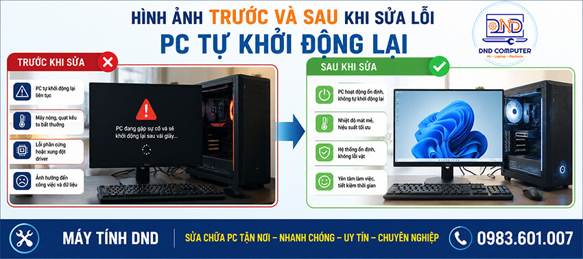 Pc tự khởi động lại