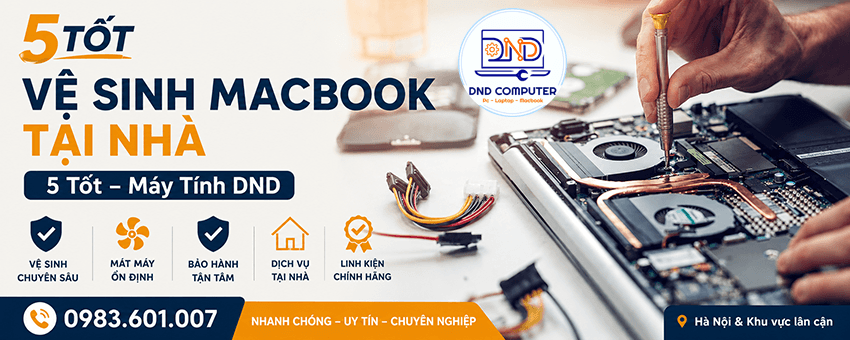 Vệ sinh Macbook Hà Nội tại nhà