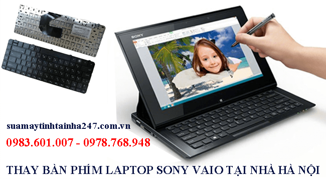 Thay b&agrave;n ph&iacute;m Laptop Sony